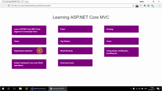 Learning ASP.NET Core 2.0 MVC - Beginner to Developer - Screenshot_03