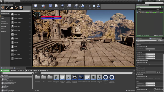 언리얼 엔진4 ( Unreal Engine ) 3D 횡스크롤 게임 만들기 – Screenshot 1