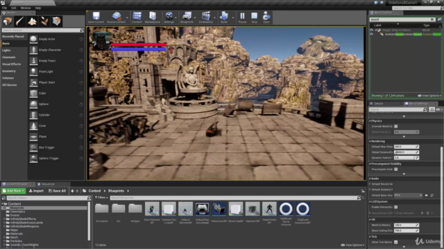 언리얼 엔진4 ( Unreal Engine ) 3D 횡스크롤 게임 만들기 – Screenshot 3
