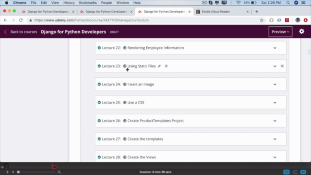 Django for Python Developers – Screenshot 2