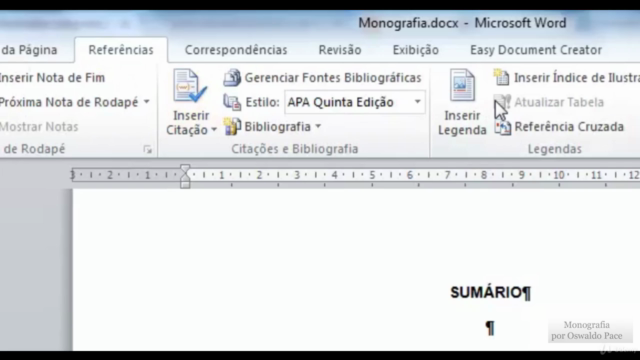 Curso de Formatação de Monografia (TCC) no Word – Screenshot 2