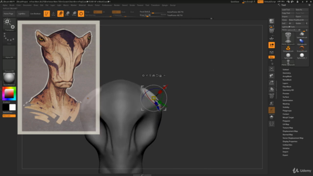 Criando uma Criatura com ZBrush – Screenshot 2