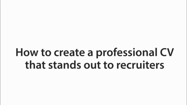 Recruiter Reveals: How to Write a Professional CV – Screenshot 3