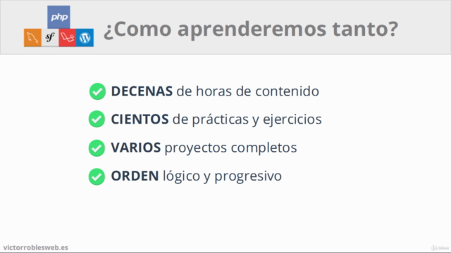 Master en PHP, SQL, POO, MVC, Laravel, Symfony, WordPress + – Screenshot 3