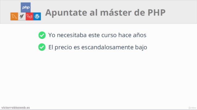Master en PHP, SQL, POO, MVC, Laravel, Symfony, WordPress + – Screenshot 4
