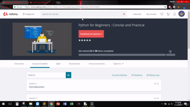 Python for Beginners : Concise and Practical – Screenshot 1