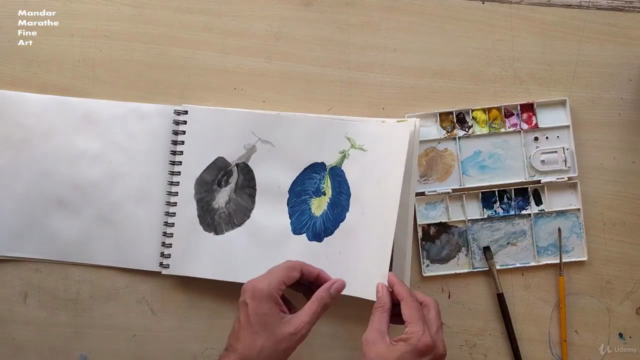 Seascape Painting In Opaque Watercolors – Screenshot 3