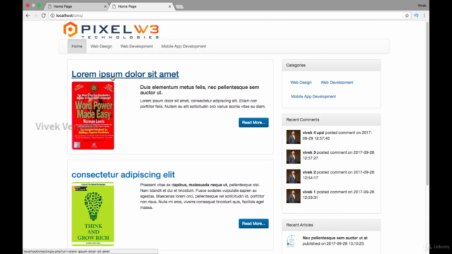 Creating PHP Clean URL's for an Awesome CMS Blog Application – Screenshot 1
