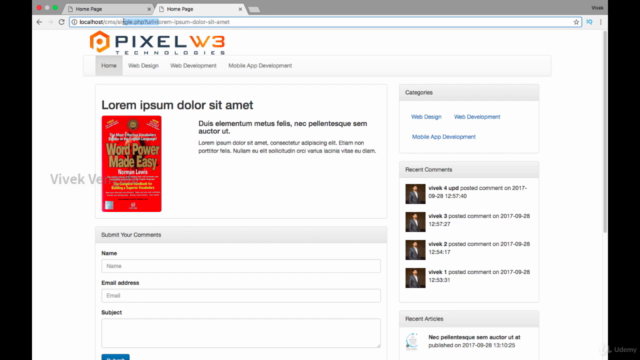Creating PHP Clean URL's for an Awesome CMS Blog Application – Screenshot 2