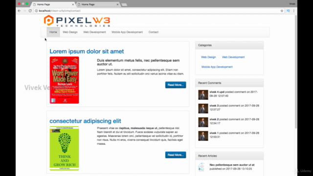 Creating PHP Clean URL's for an Awesome CMS Blog Application – Screenshot 3