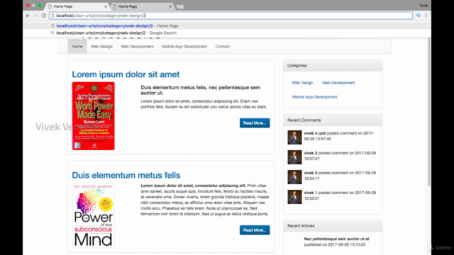 Creating PHP Clean URL's for an Awesome CMS Blog Application – Screenshot 4