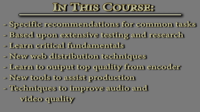 Video Compression for Web, Disc and PC/TV/Console Playback – Screenshot 4