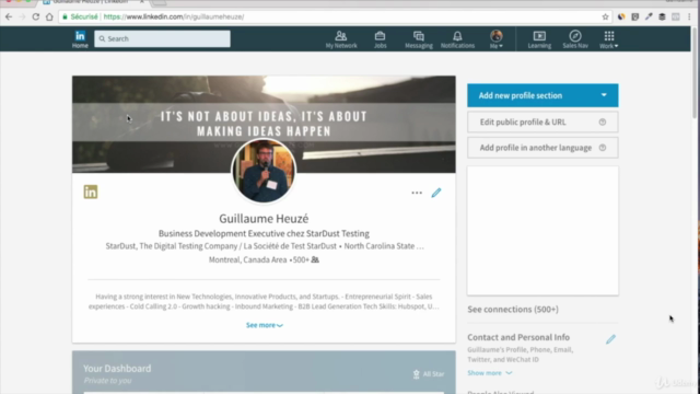 Comment utiliser Linkedin en 2019 - La méthode Startup – Screenshot 4