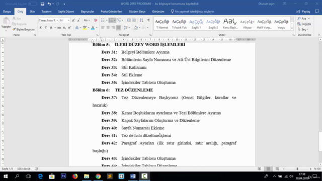 Sıfırdan İleri Seviyeye Microsoft Word Dersleri – Screenshot 2