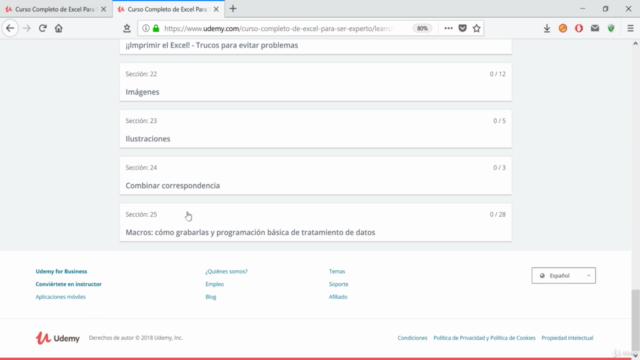 Master en Excel-De novato a profesional – Screenshot 4