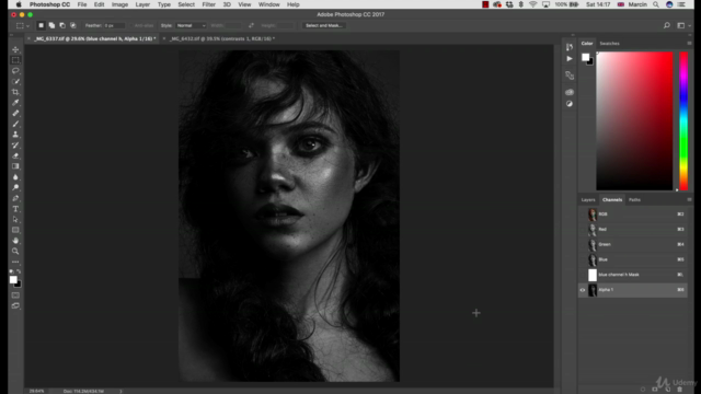 Procesowanie i Retusz w Photoshop - Czarno & Biale Zdjecia – Screenshot 4