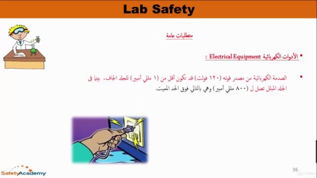 Laboratory Safety Course دورة السلامة فى المعامل – Screenshot 3