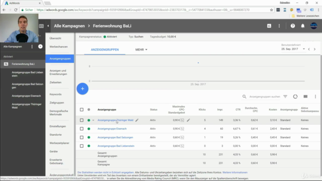 Google AdWords (Google Ads) Praxiskurs für Selbstständige – Screenshot 2