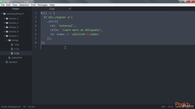 LEARNING PATH: jQuery: Master Web Development with jQuery 3 – Screenshot 4