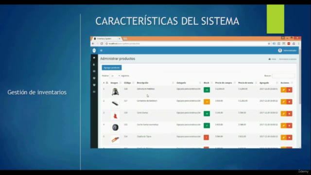 Crea sistemas POS Inventarios y ventas con PHP 8 y AdminLTE - Screenshot_02