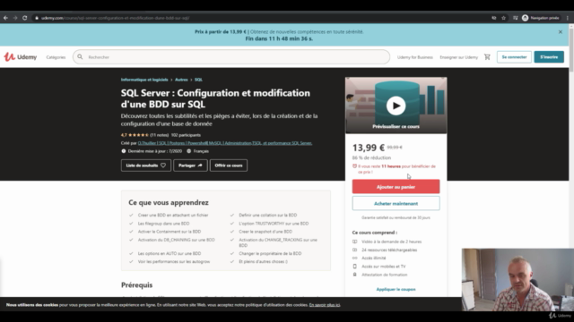 SQL Server : Création et modification d'une base de donnée. – Screenshot 1