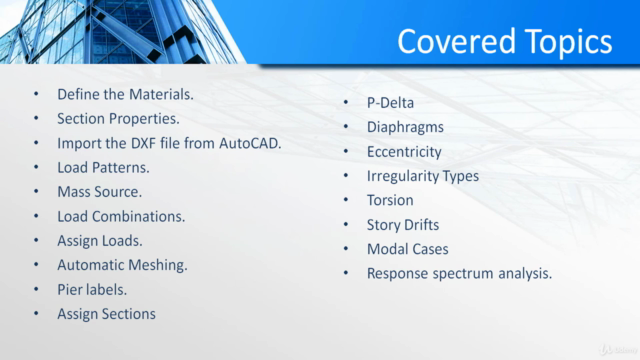 ETABS Advanced Course Modeling&Design of19 stories Buildings – Screenshot 4