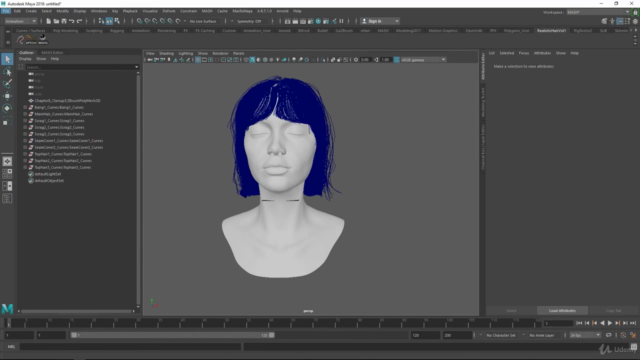 Create Realistic 3D Hair With Zbrush and Maya (Fibermesh) – Screenshot 3