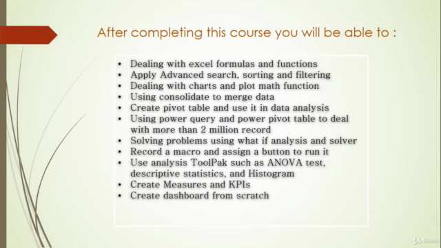 Excel Data Analysis and Problem Solving – Screenshot 2