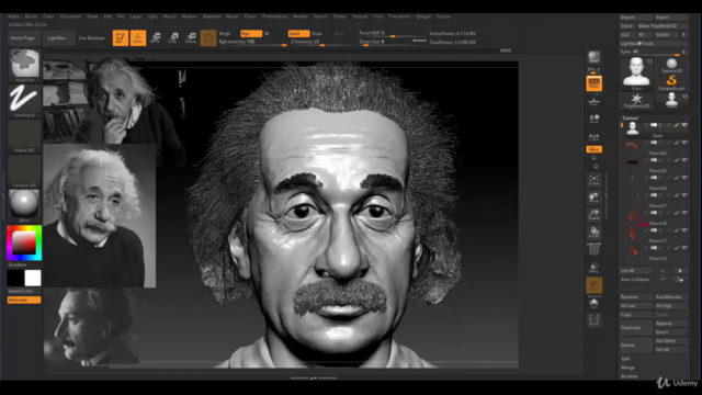 Zbrush Facial Anatomy and Likeness Character Sculpting – Screenshot 2