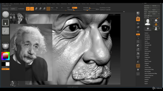 Zbrush Facial Anatomy and Likeness Character Sculpting – Screenshot 3