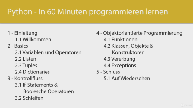 Python - In 60 Minuten programmieren lernen – Screenshot 2