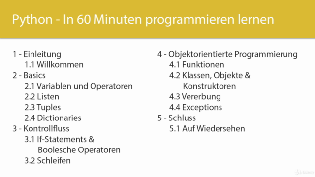 Python - In 60 Minuten programmieren lernen – Screenshot 3