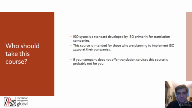 Implementing ISO 17100 – Screenshot 1