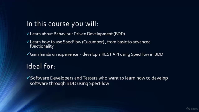 BDD in C# - using Specflow (Cucumber) to develop a REST API and automate software testing – Screenshot 1