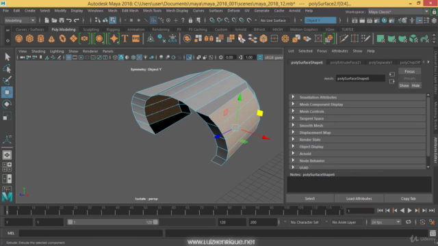 Learn Maya 2018: Modeling a Motorcycle Cartoon. – Screenshot 3