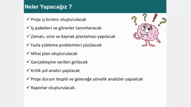 MS Project ile Proje Planlama, İzleme ve Kontrol, GÜNCEL – Screenshot 2