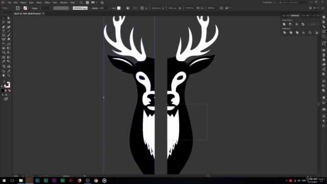 mascot logo design from sketch to vector. – Screenshot 2