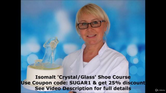 Isomalt 3D 'Crystal/Glass' Shoe With Stiletto Heel Course - Screenshot_01