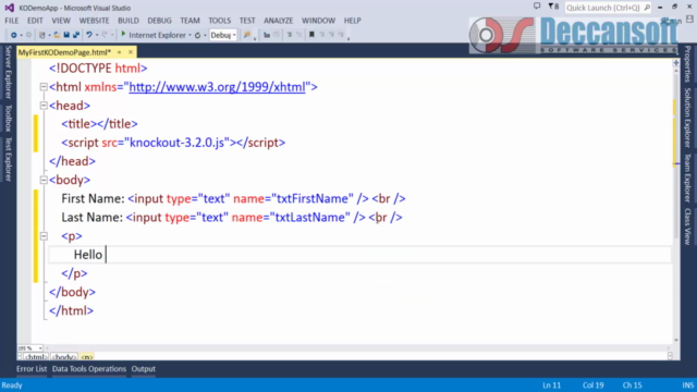 Knockout JS from Basic to Advanced – Screenshot 2