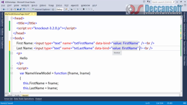 Knockout JS from Basic to Advanced – Screenshot 3
