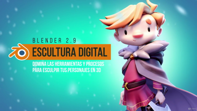 Escultura digital con Blender 2.9 – Screenshot 1