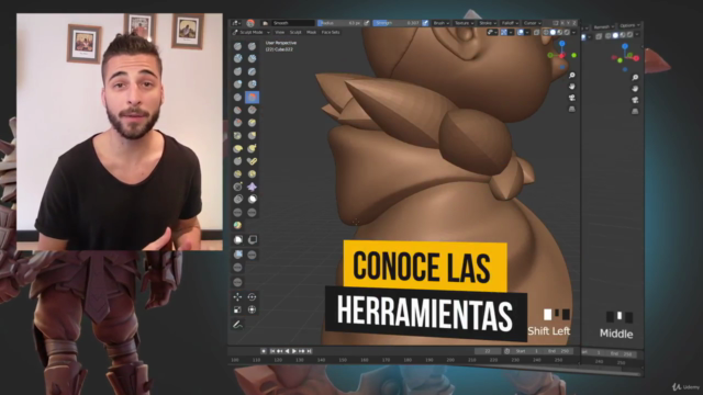 Escultura digital con Blender 2.9 – Screenshot 3