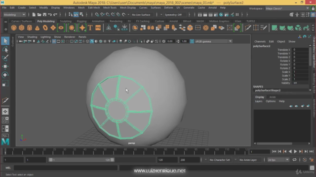 Curso Maya 2018: Modelando uma Nave Cartoon. – Screenshot 2