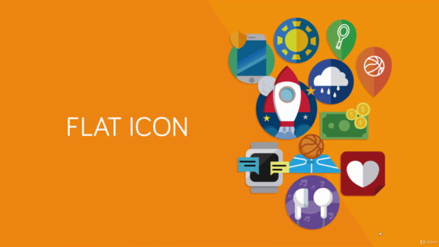 ÍCONES - FLAT ICON e UX ICON p DESIGN - 2 cursos em 1- icone – Screenshot 1