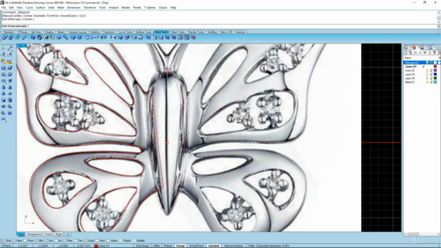 Jewellery Design in Rhino – Screenshot 4