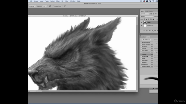How to draw hairy creatures in Photoshop... - Screenshot_02