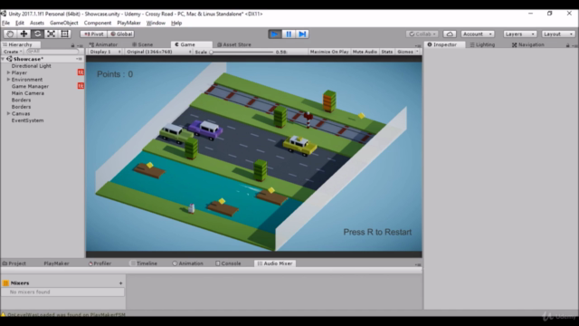 Create a game like Crossy Road with Unity & PlayMaker - Screenshot_03