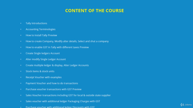 Be Master in Tally ERP9 with GST in Hindi – Screenshot 3