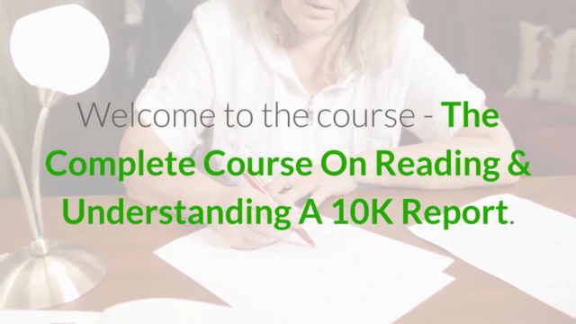 The Complete Course On Reading & Understanding A 10K Report – Screenshot 1