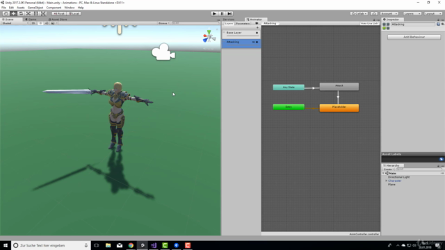 Der Animation-Kurs für Unity 2018: Animieren mit Mecanim – Screenshot 1